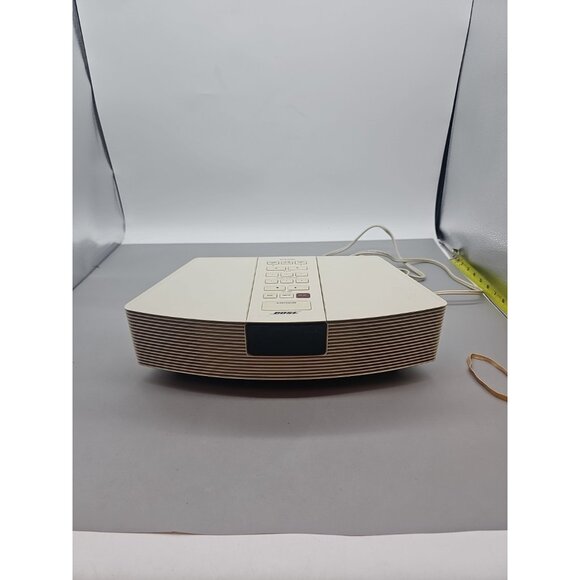 Bose Wave Radio AM/FM Alarm Clock White Model AWR1-1W No Remote Works Good - Picture 1 of 7